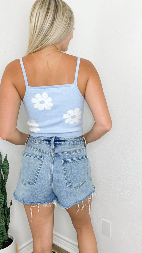 daisies for days tank | blue