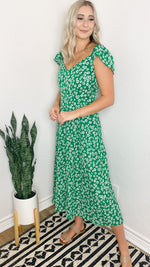 sweet summer midi dress | green