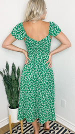 sweet summer midi dress | green
