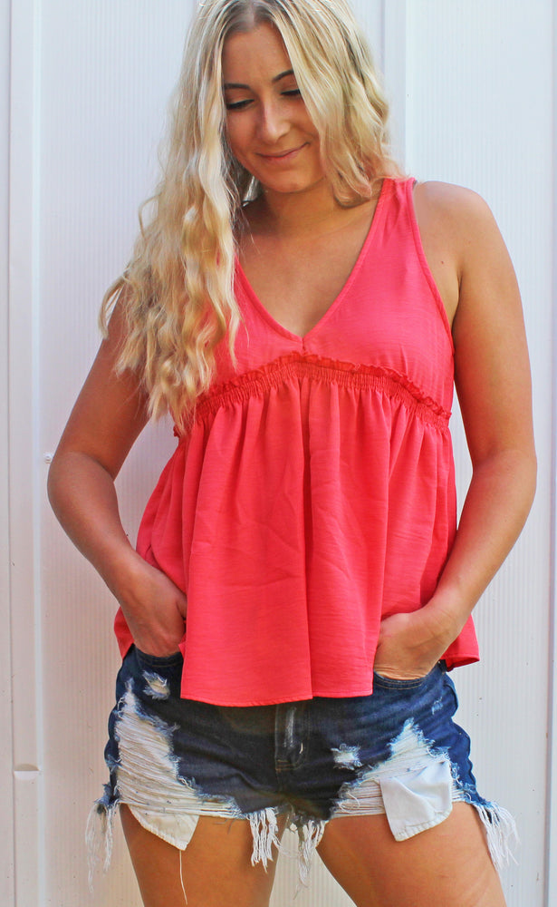 coral reef is calling tank [coral] - Grace and Edge Boutique 