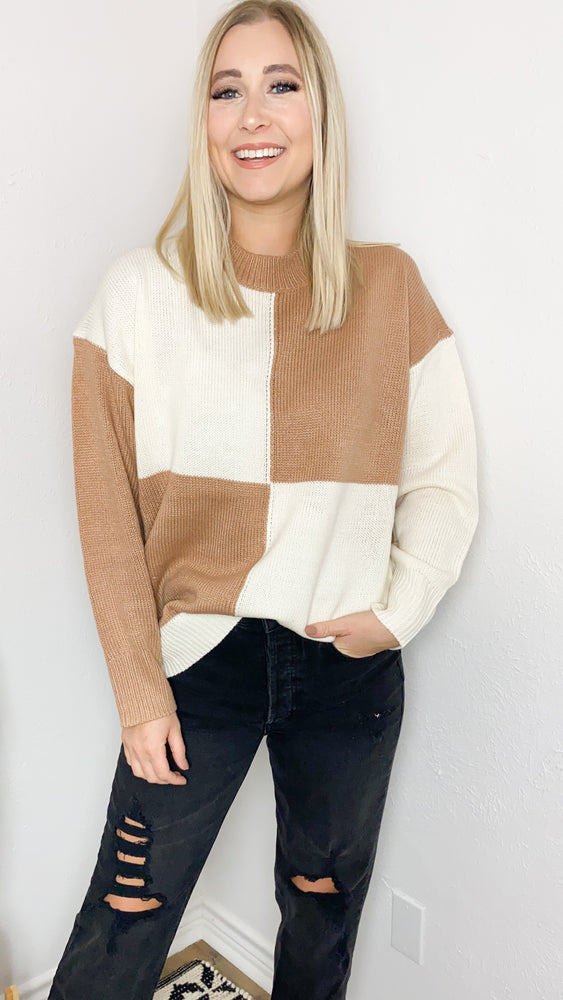 check mate sweater | taupe
