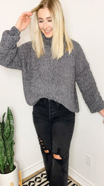 soft as can be sweater | charcoal