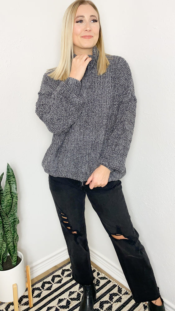 soft as can be sweater | charcoal
