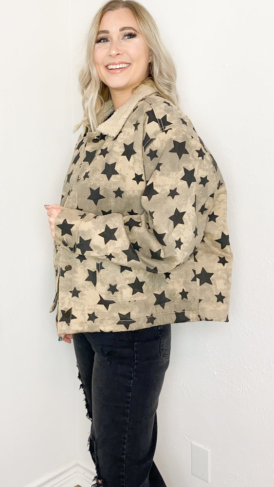 star mineral wash jacket | coco