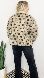 star mineral wash jacket | coco