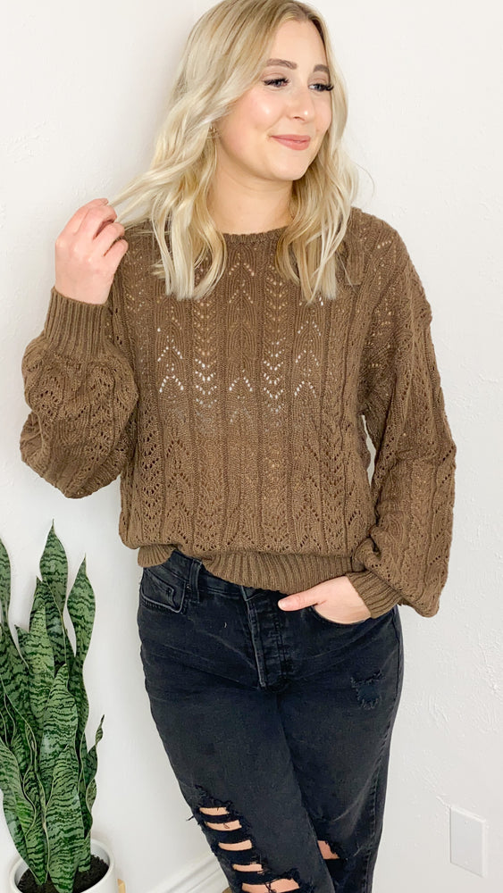all for you sweater | mocha