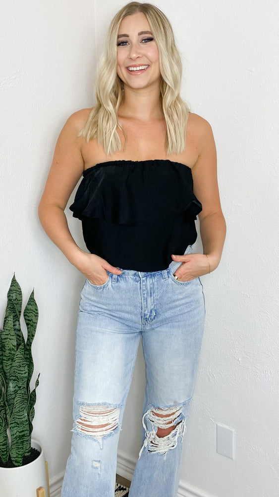 ready for anything strapless | black