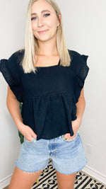 lovely times top | black