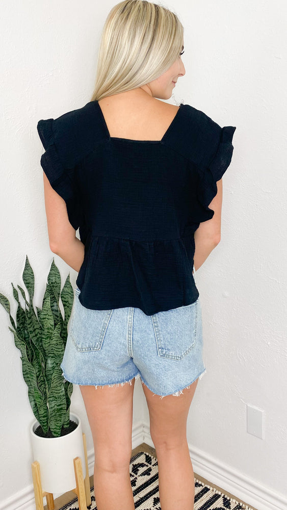 lovely times top | black