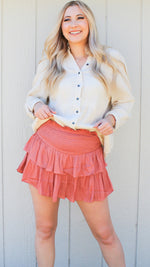 SHOW SOME LOVE SKIRT | coral