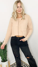 be yourself top | taupe
