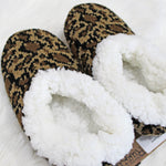 cheetah slippers [brown] - Grace and Edge Boutique 